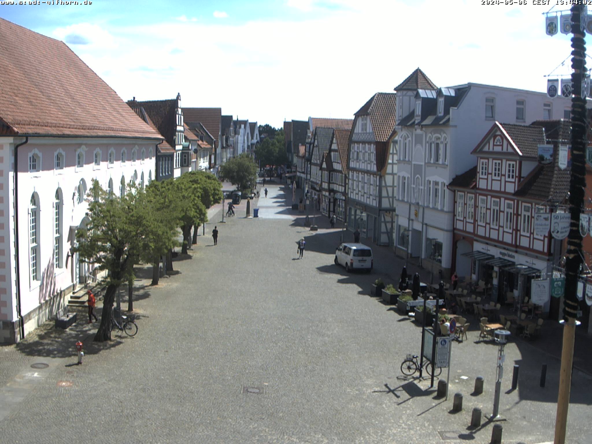 Webcam - Blick in die Fußgängerzone vom Rathaus aus